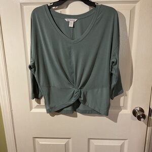 NWOT Sage Green Athleta Embody Twist Front Top